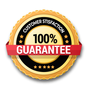 100% satisfaction guarantee